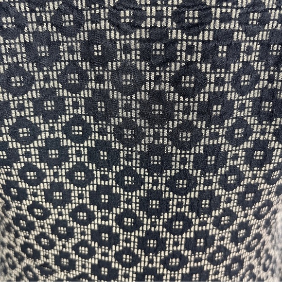 NWT BROOKS BROTHERS Women's Navy Blue Geometric Pattern Sheath Midi Dress 10 - Picture 10 of 13